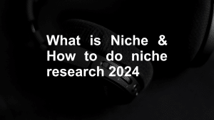 What is Niche and How to do niche research 2024