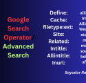 Google Search operators